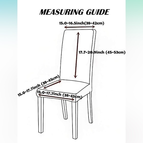 Dining Chair Covers Stretch Waterproof, Solid PU artificial Leather Protectors 2 - Picture 4 of 7